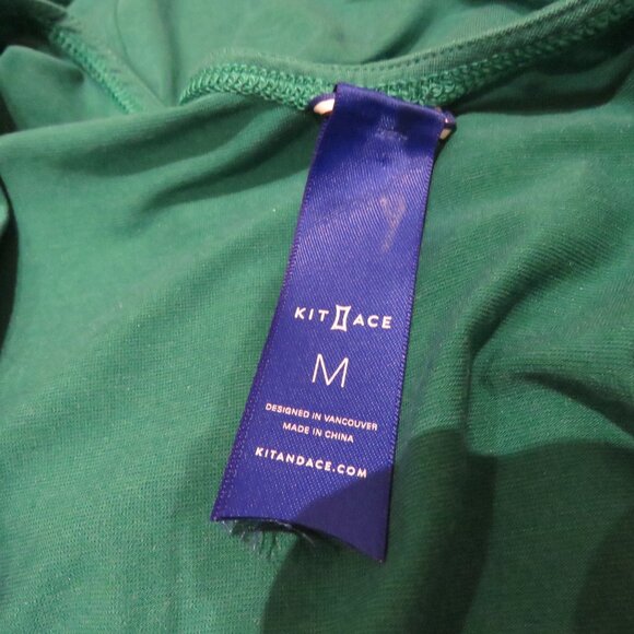 KIT AND ACE Banyan Jumpsuit in Forest Green Stretch Comfy Travel Active - Size M - Picture 11 of 11